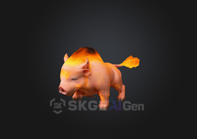 《小火猪》带全套动作一键导图SK引擎专用文件-星空游戏引擎官网