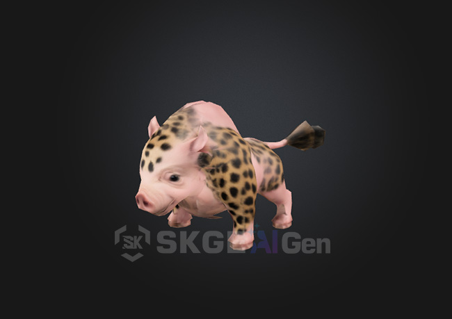 《鹿皮小猪》带全套动作一键导图SK引擎专用文件-星空游戏引擎官网