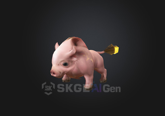 《黄尾小猪》带全套动作一键导图SK引擎专用文件-星空游戏引擎官网