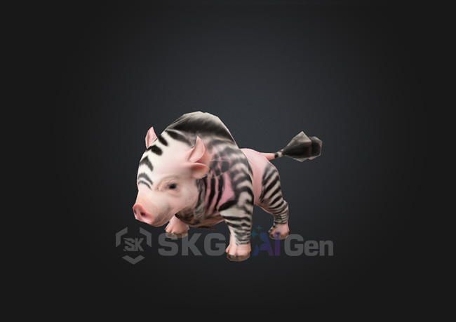 《斑马小猪》带全套动作一键导图SK引擎专用文件-星空游戏引擎官网